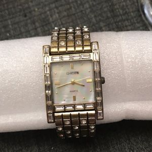 Chico’s Mother of Pearl Cuff Watch